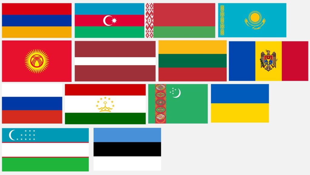 Флаги Бывших Стран Ссср Фото